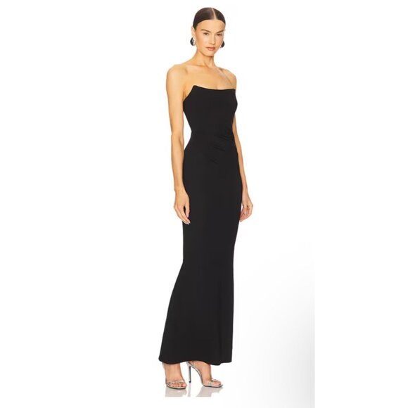 Michael Costello X Revolve Briggs Gown Black Size M NWT Cocktail Strapless - Picture 1 of 10